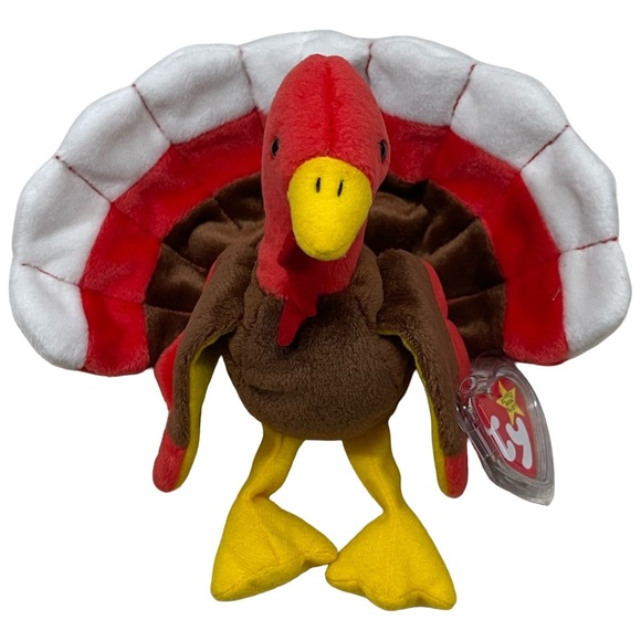 1996 TY Beanie Baby – GOBBLES the Turkey (5.5 in) - Picture 1 of 6
